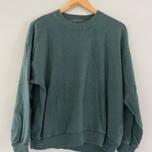 American Eagle Green Ahh-Mazingly Soft Crewneck Sweater
